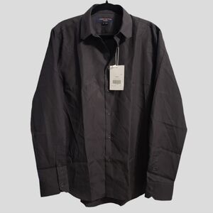 NWT Louis Vuitton Uniforms Shirt Men's 41 (16) Black L-Sleeve Button Up Designer